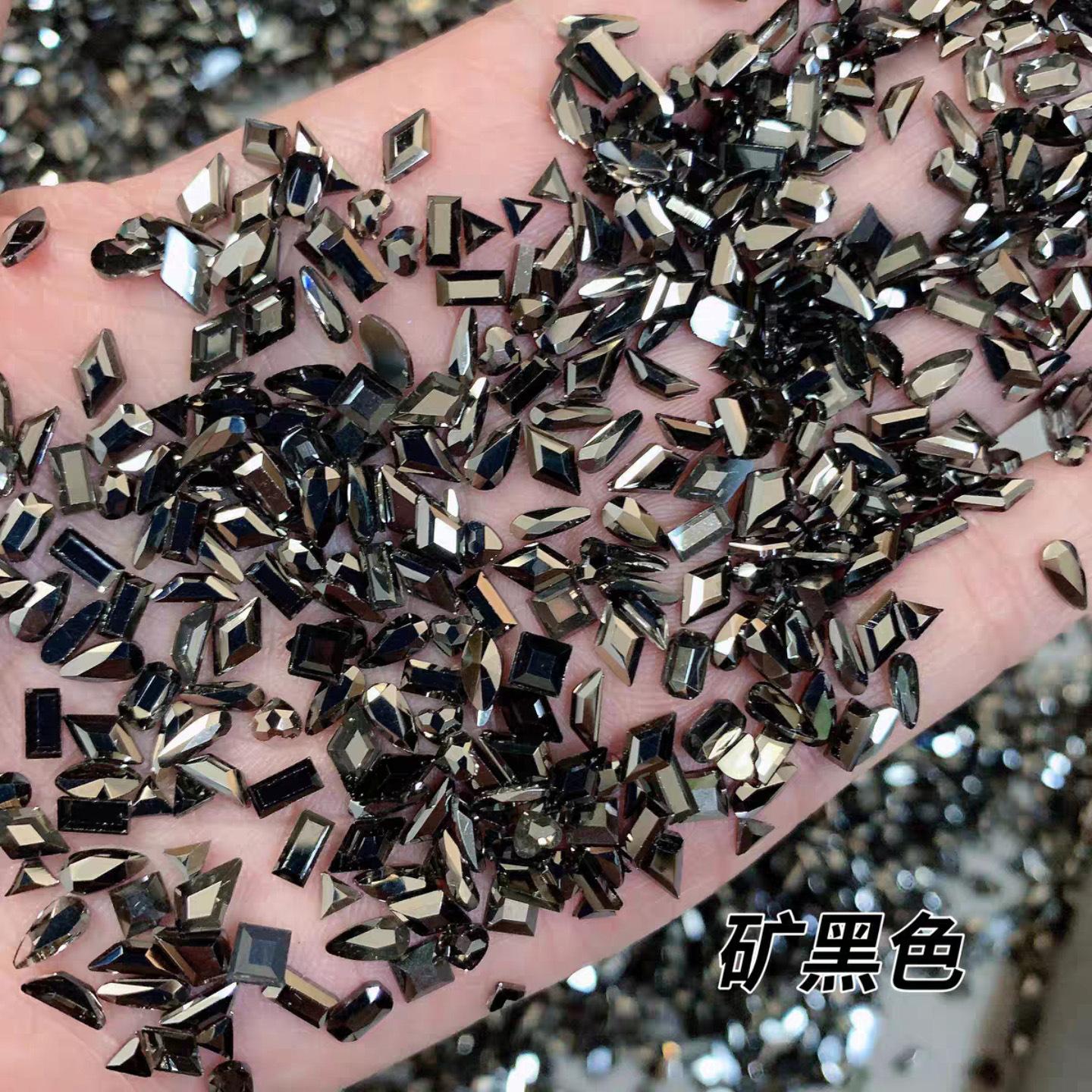 평평한 바닥 특수 모양의 다이아몬드-블랙