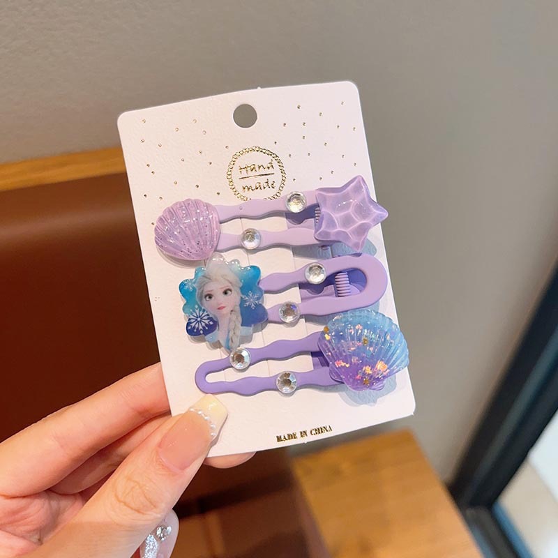 Niños Aisha princesa banda de cabello de niña hielo y nieve con dientes antideslizante banda de cabello acrílico coreano clip de cabello