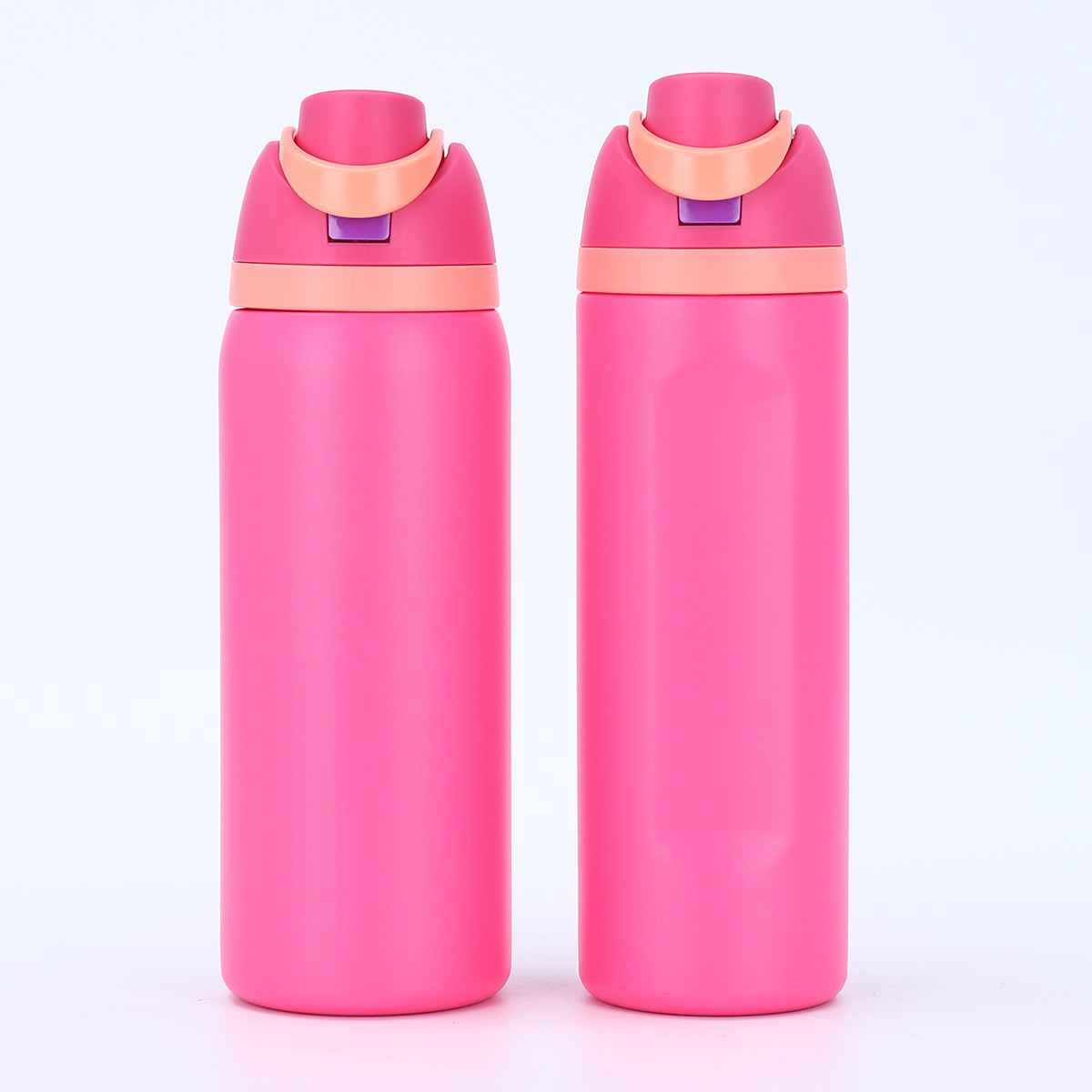 Moda transfronteriza de color sólido taza de fruta creativa 304 taza de acero inoxidable portátil contra caídas de mano taza de salto