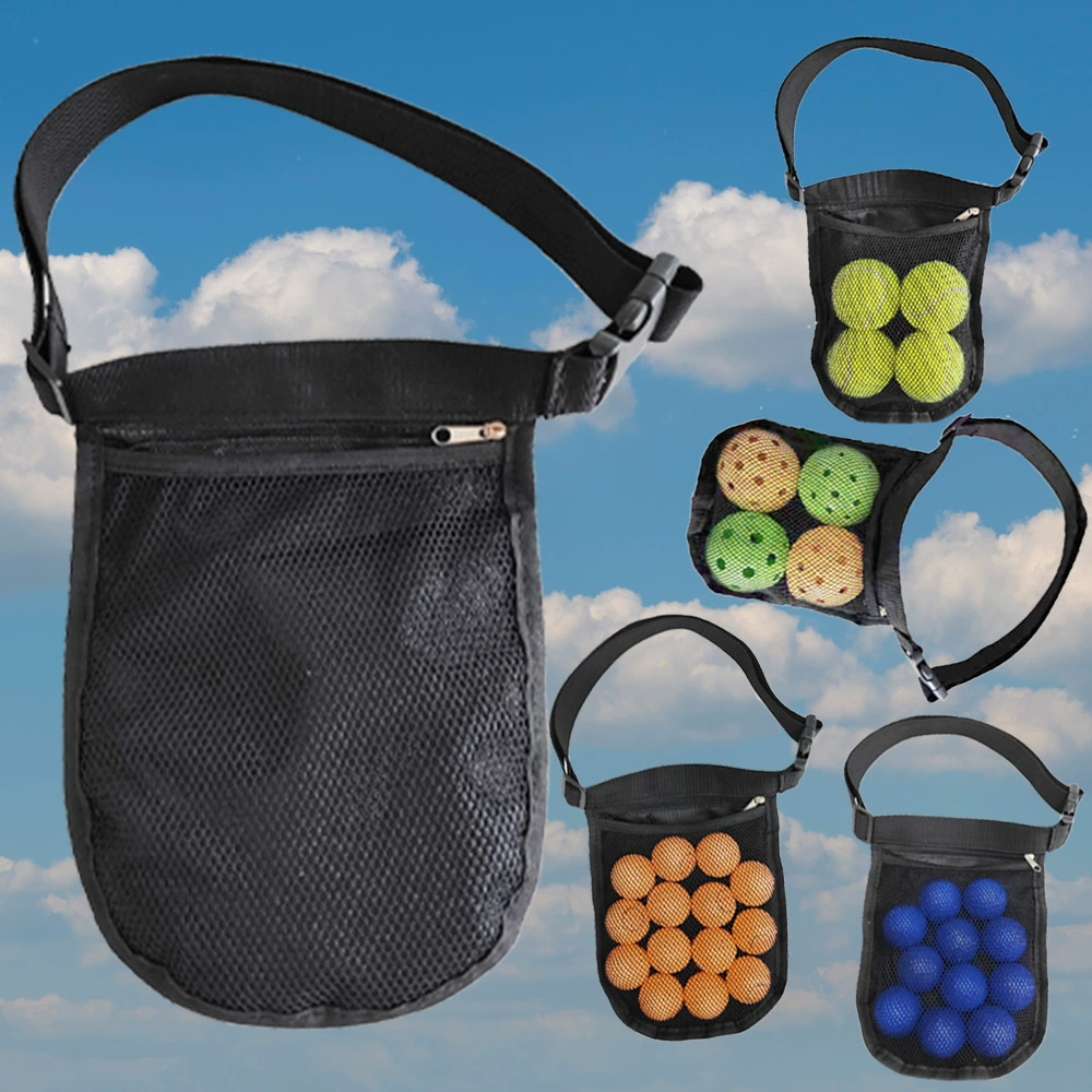 Сумка для теннисных мячей, сумка для хранения мячей, портативная сумка для мячей для настольного тенниса, гольфа, пиклбола, для подачи, обучения и тренировок.