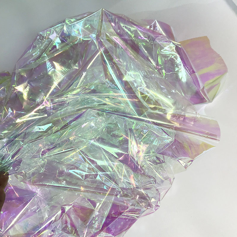 Type b transparent colorful tin film paper (4m × 1m) curly hair