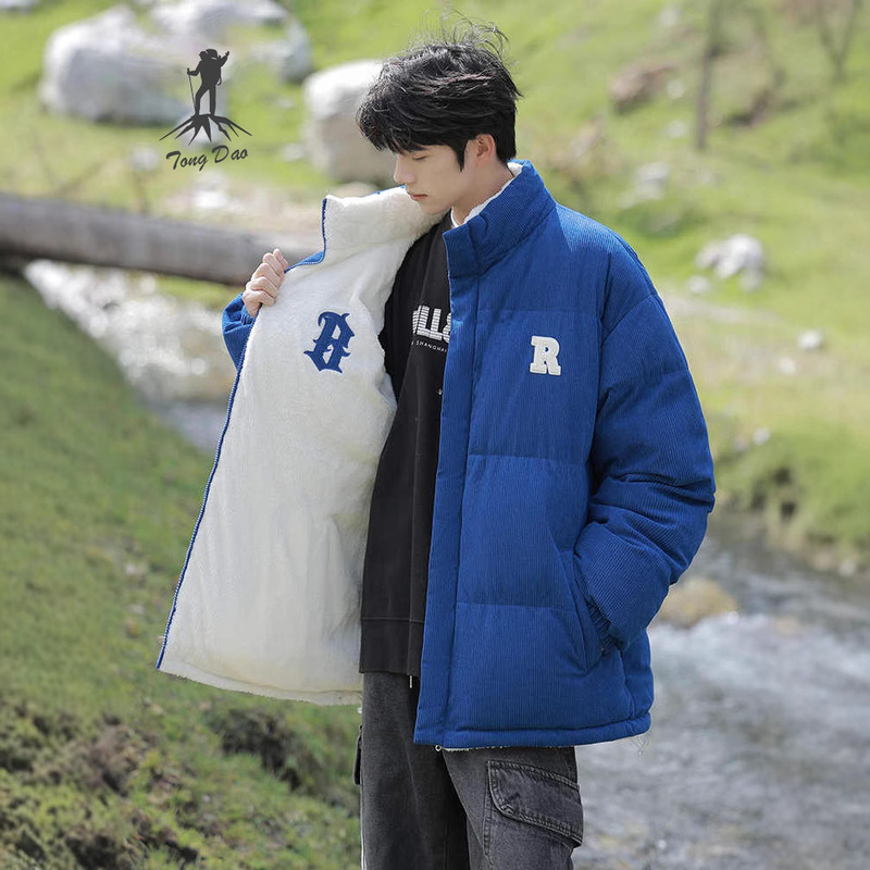 Camel Hjcamel American Cotton Jacket Men's Winter Warm Stand-Up Collar Cotton Loose Casual Bread Jacket Cotton Jacket