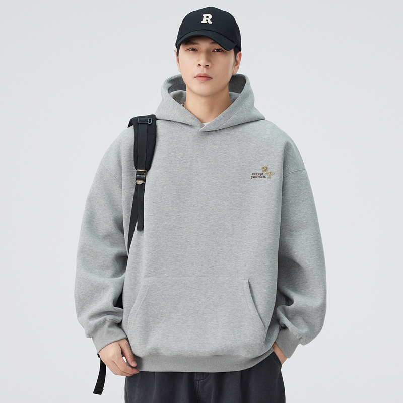 Men's Hooded Sweatshirt Retro Dinosaur Print Pullover Hoodie Autumn and Winter Versatile Casual Jacket Men's Tops Foreign Trade