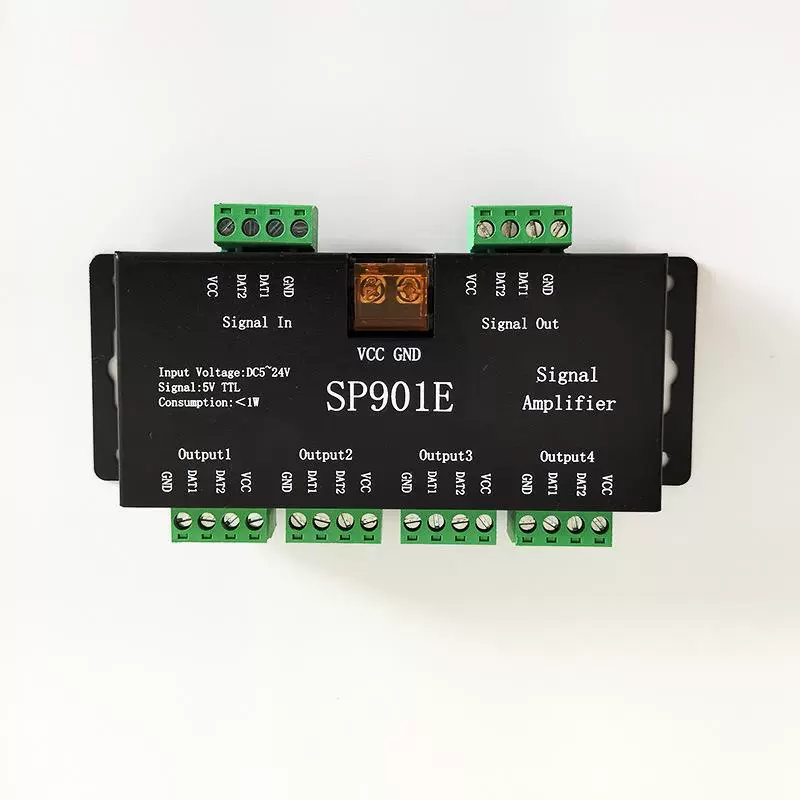 SP901E Phantom Lantern Tape SPI, абрикс много-канальный потоковый синхронный бегущий конь, полноцветное расширение сигнала с делением и управлением