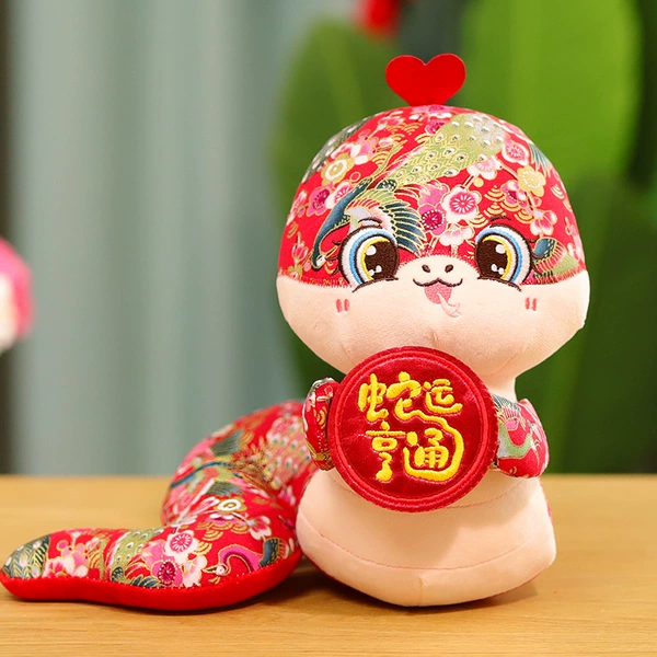 Chinese jasmine cloth snake 20 cm Tang suit baby dragon