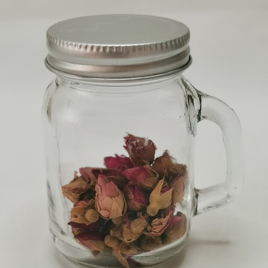 圆形带把玻璃燕窝瓶120克   把子杯120ml 带把玻璃杯