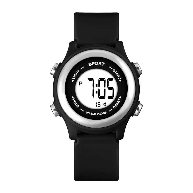 Nuevo dulce macaron estudiante reloj electrónico moda Junior High School multifunción alarma luminosa sincronización reloj electrónico