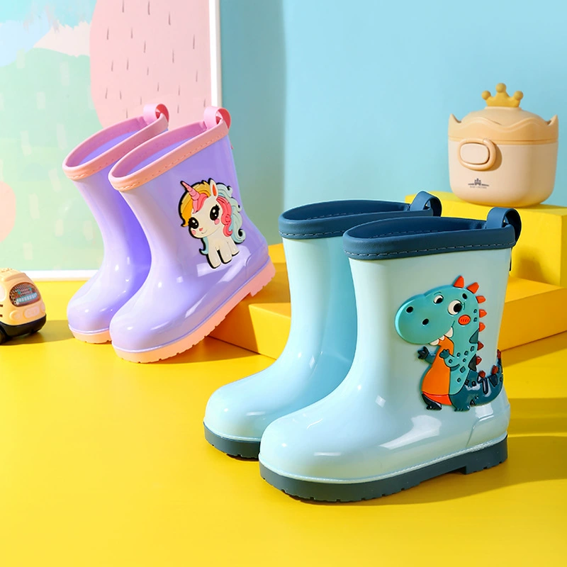 Детские дождевые ботинки мультфильм милая принцесса дождевые ботинки
