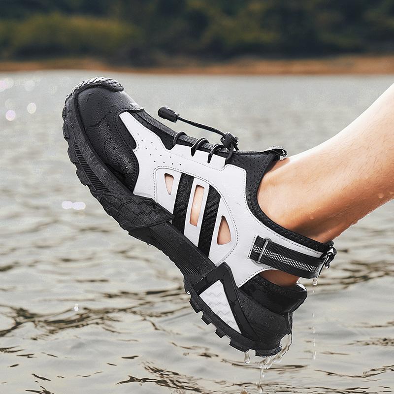 Zapatos de hombre sandalias de verano anti-derrapante tendencia de malla deportiva ocio al aire libre playa conducir zapatos de nadar