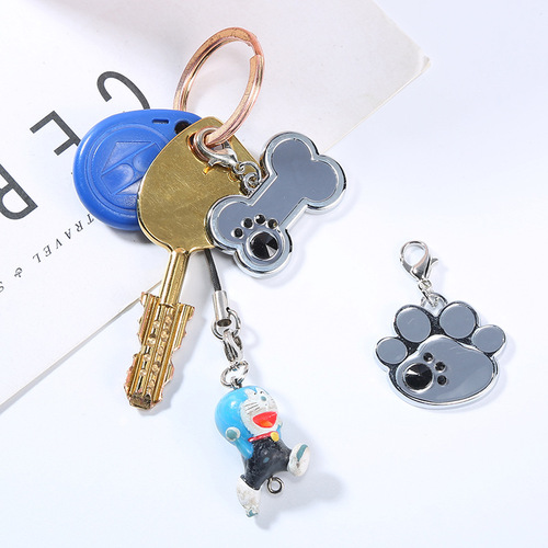 New Pet Collar Tag, Cartoon Paw Print Pet Enamel Bone Collar ID Tag, Factory Wholesale