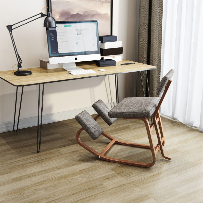 Computer Chair, Comfortable Ergonomic Chair for Long Periods of Sitting, Children's Student Growth Kneeling Chair, Kneeling Stool, Home Writing and Learning Chair