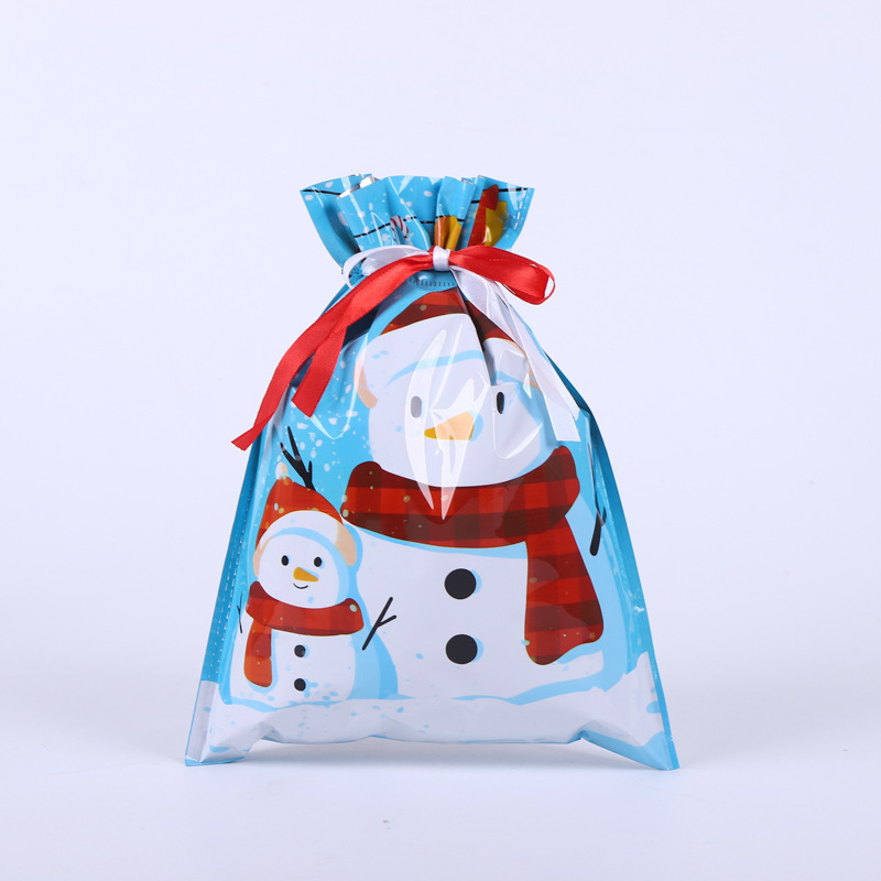 新しいクリスマスクリエイティブギフトバッグ在庫巾着アルミ箔包装袋ギフトキャンディー収納袋|undefined