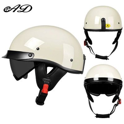 Japanese-Style Riding Helmets, Motosiklet kaskı (dəbilqə) - category-3ca-off-white-black-tea-mirror-transparent-mirror-m55-56-head-circumference