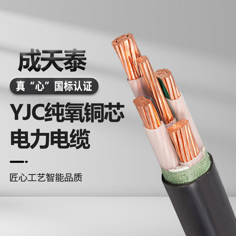 成天泰电缆线纯铜国标5芯电缆YJV 3+2 10.16.25.35.50.70.95-240