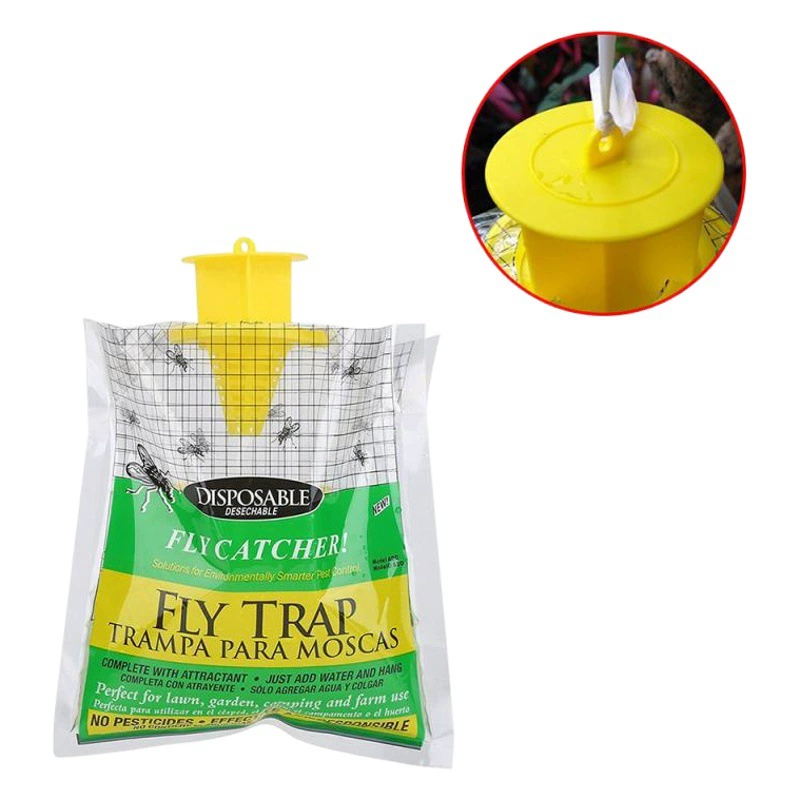 Складной мешок-ловушка для мух для улицы, одноразовый мешок для сбора мух, мешок для мух