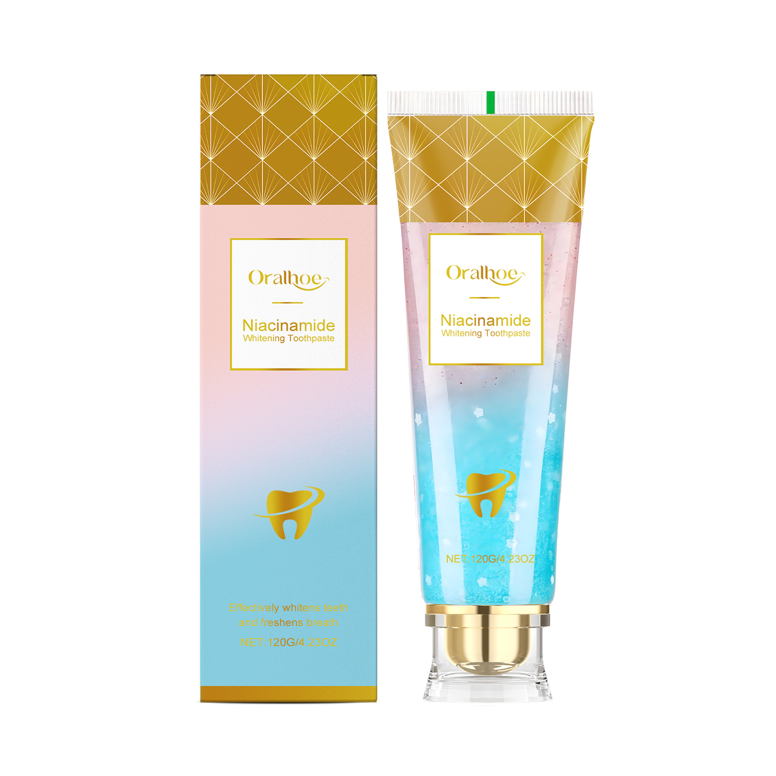 ORALHOE Pasta de dientes radiante Cuidado suave diario