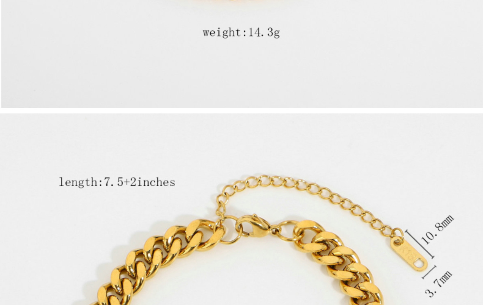 Simple Style Geometric Gold Plated Anklet Necklace display picture 5