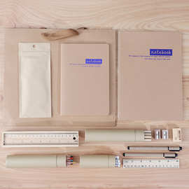 原木文具套装12件套礼袋小学生学习用品六一期中孩子礼品办公用品