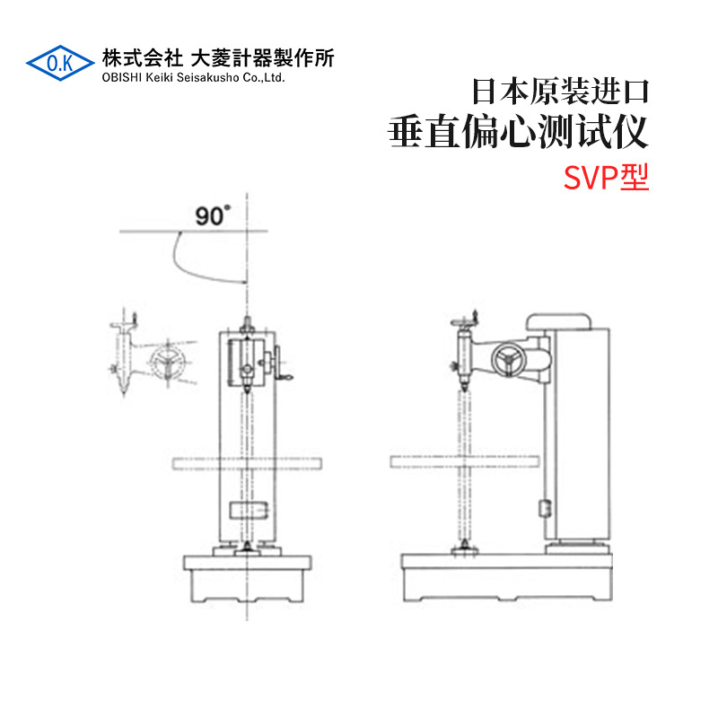 议价日本OBISHI大菱头部旋转式垂直偏心测试仪SVP型