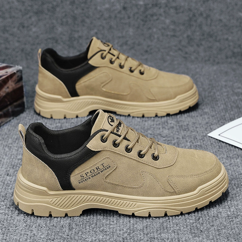 Чистая мужская обувь весенняя новая строительная площадка работает противоскользящая и износостойкая мода универсальная обувь Мужская спортивная обувь по страхованию труда
