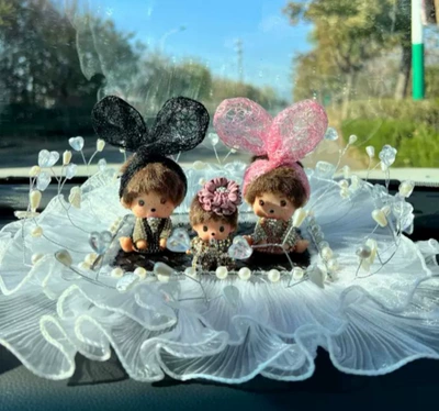 Perfume Ornaments Creative Stylish | Car ornaments - 3-diamond-encrusted-dolls-anti-slip-mat