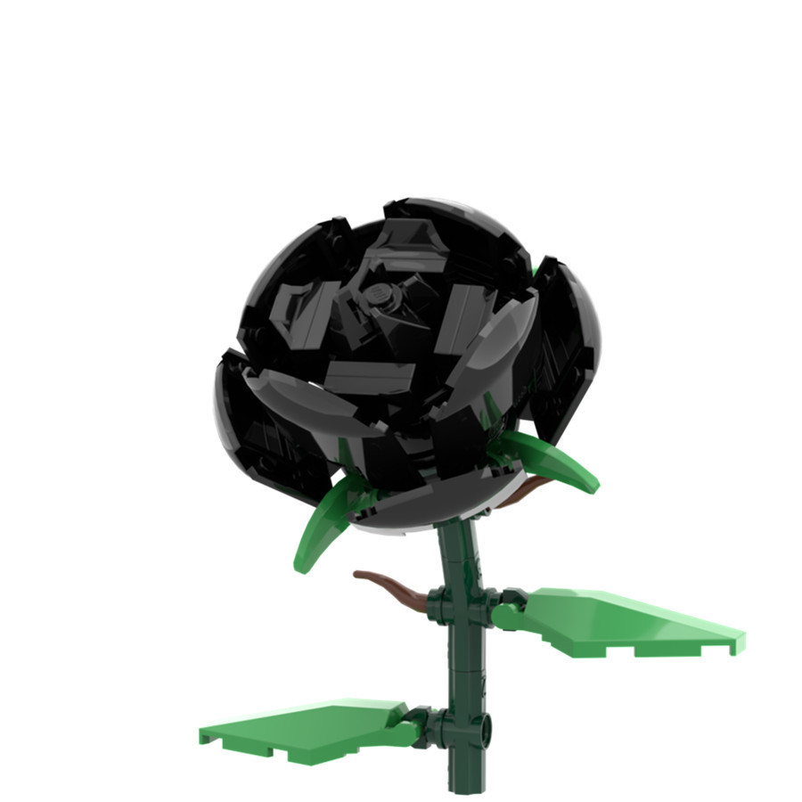 Ramo de bloques de construcción Rosas de bricolaje Maestros de Navidad Regalos de vacaciones Día de San Valentín Rosa rosa azul al por mayor