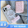 日韩kitty猫适用iPhone15ProMax苹果13磁吸手机壳14皮革卡包12软