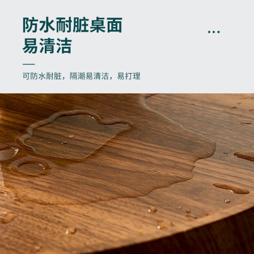 Coffee table simple modern Nordic simple home living room small apartment sofa side table small table wooden leg round tea table