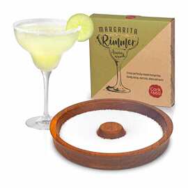 圆形木制盐边盘 调味罐沾盐器糖边盒果汁鸡尾酒调味盒研磨器