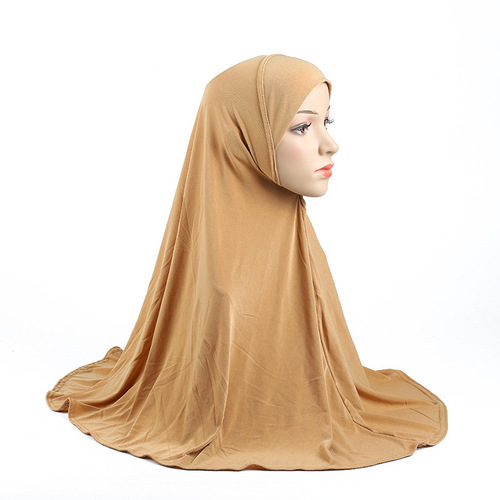 Pure Color Light Board Lady Hat Malaysian Silk Scarf H062