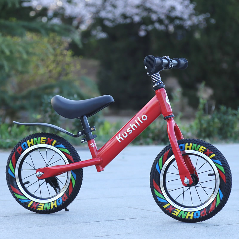 Bicicleta de equilibrio para niños con pedal, bicicleta de dos ruedas de 2 - 6 - 10 años, neumático para bicicleta sin pedal