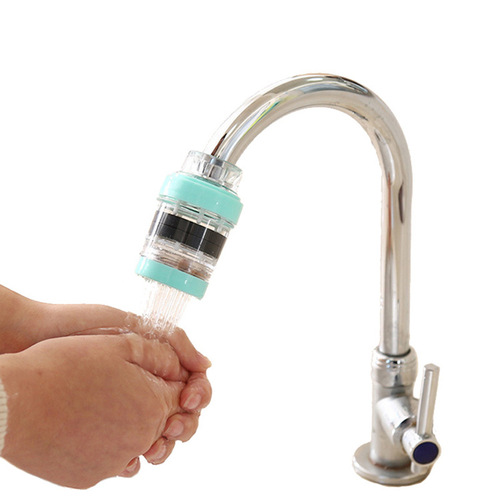 Medical stone water filter magnetized anti-splash shower home kitchen faucet tap water sand removal water purification filter