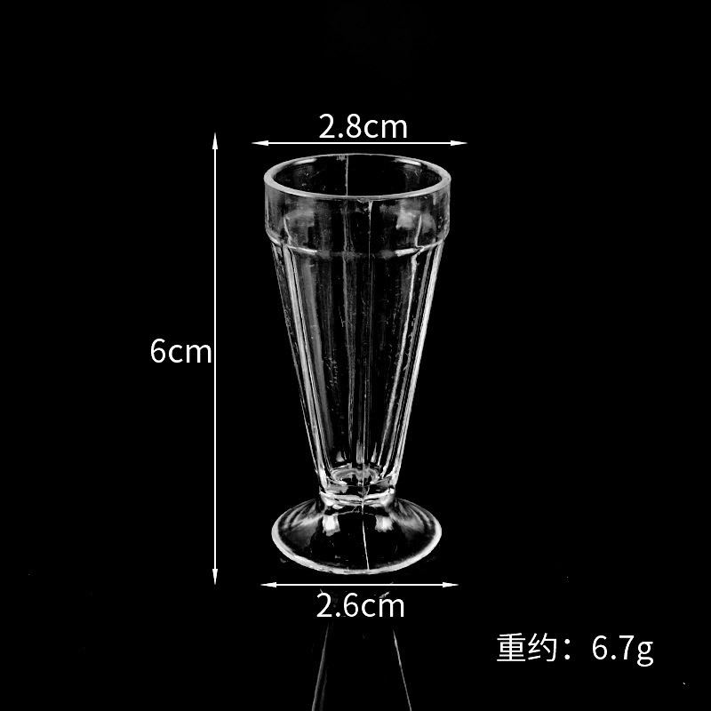 Directo de fábrica simulación alimentos y jugar taza accesorios hechos a mano DIY mini copa vino crema sundae mousse