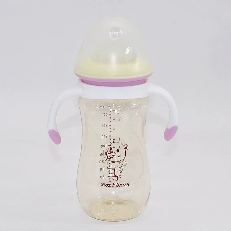 Bebés cool bear botellas PPSU botellas de paja bebés 6 meses de un año botellas de leche para niños 2 años