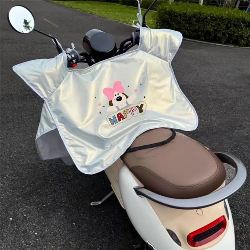 电动车挡风夏季遮阳电瓶摩托车夏天防雨薄款春秋防风隔热防水