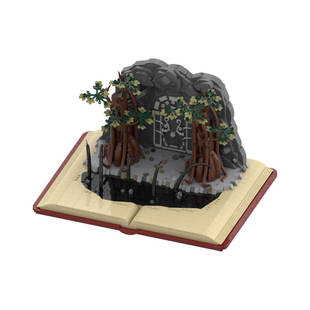 Cross-Border Moc-169428 Science Fiction Little Character Display Stand 2289 Particle Number Toys Gifts