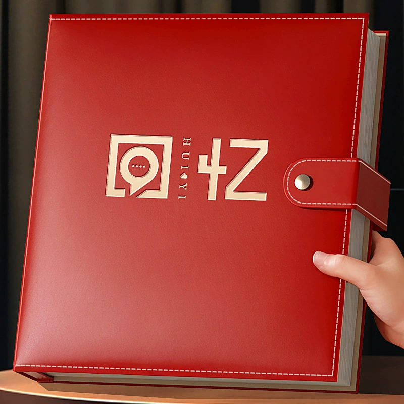 Двусторонний кожаный фотоальбом, памятный альбом, большой емкости, семейный фотоальбом, 6inch фото, кожаный фотоальбом с пряжкой