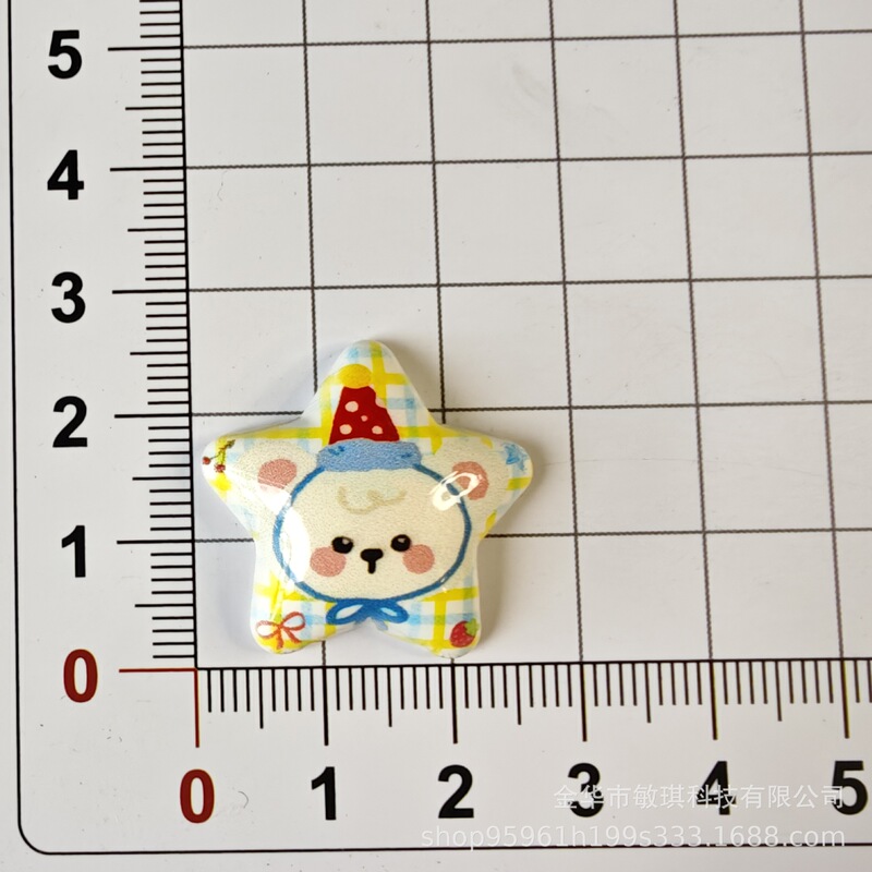 新しい漫画アップル動物スター diy 携帯電話ケース靴バックルヘアピンジュエリー樹脂アクセサリー材料卸売|undefined