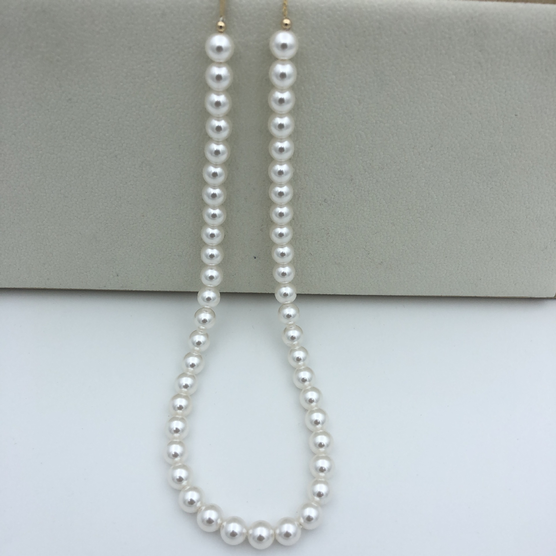42g Weight Freshwater Pearl Pendant Material Necklace Classification 925 Sterling Silver Freshwater Pearl Copper Beaded Geometric Necklace