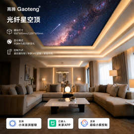 星空顶氛围灯光纤线已接入米家AP智能石膏板星空顶满天星吊顶批发