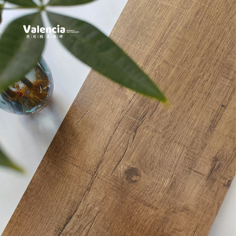 全瓷原木日式仿实木客厅卧室防滑木纹瓷砖阳台地砖原木色200X1000