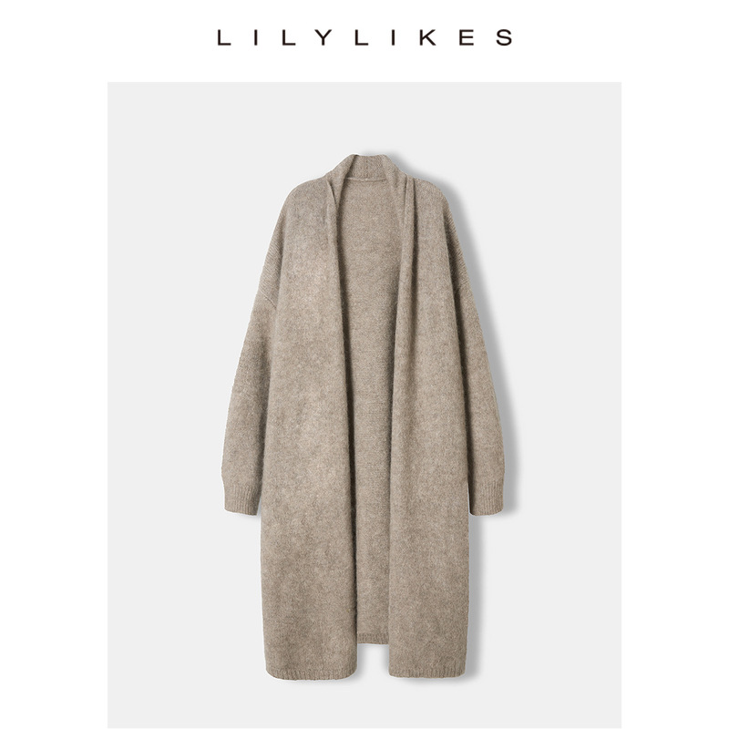 Lilylikes"Lily轻奢大被子"真丝羊绒/秘鲁阿尔巴卡羊驼澳毛开衫|undefined