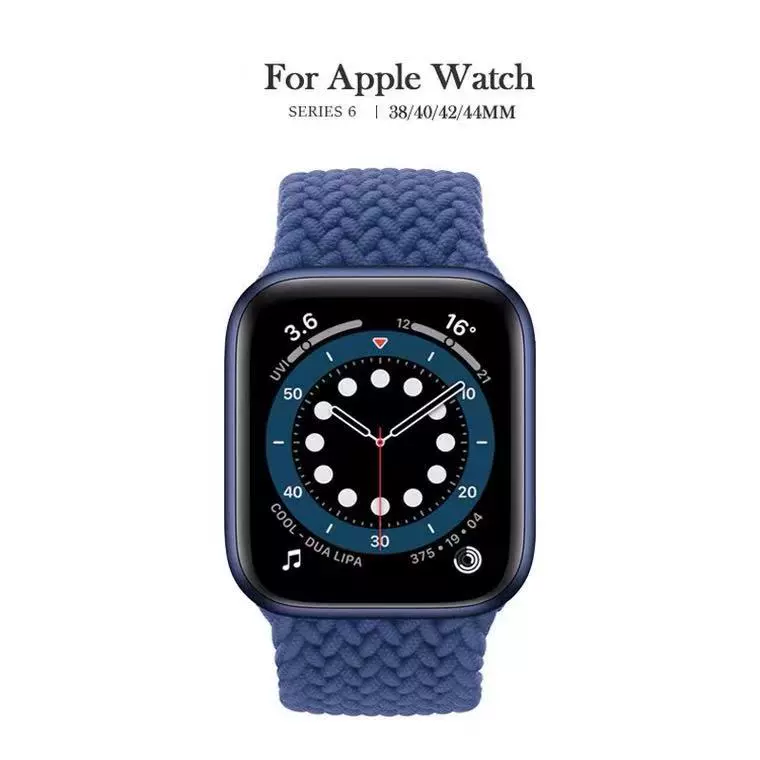 Подходит для Apple Watch: нейлоновая петля, одиночная петля, цельноплетёный ремешок для iwatch 6/5/4/3/2/1/se