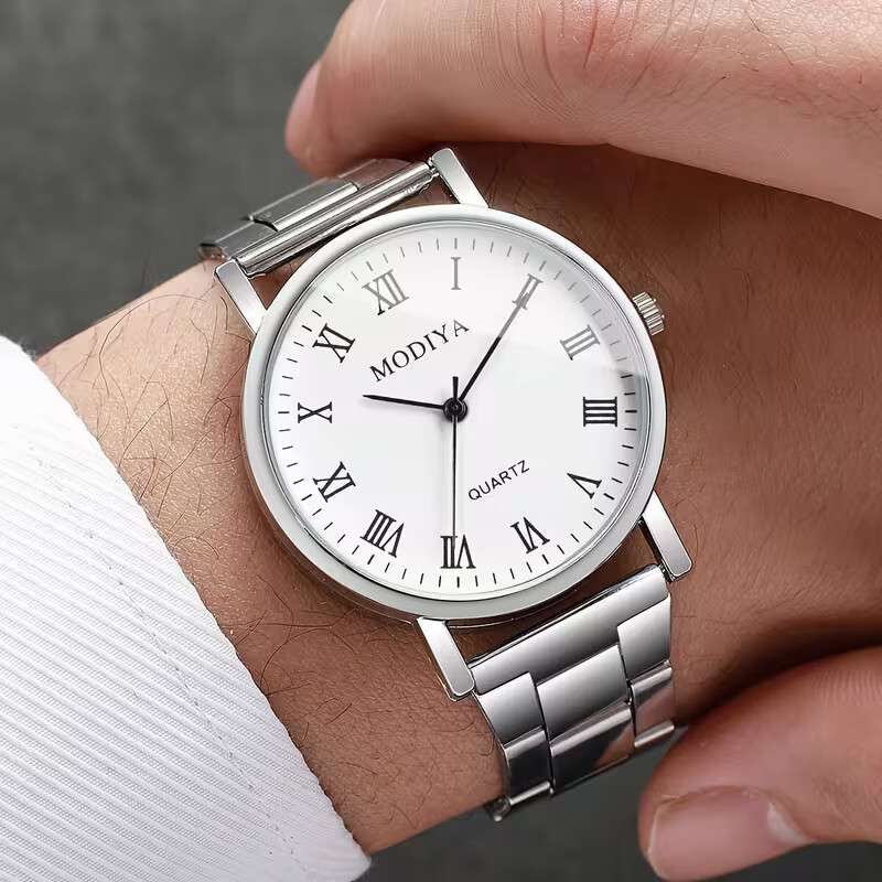 Reloj de hombre de tendencia de negocios de moda deportiva de negocios minimalista reloj de cuarzo mini +