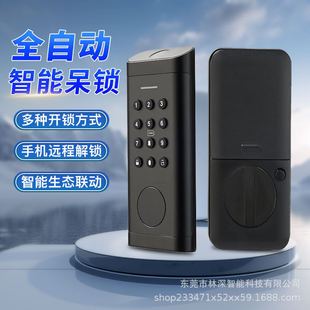 Cross Border American Dock Lock TLOCK Graffiti Fingerprint Lock Mobile Phone Bluetooth Remote Electronic Lock Anti-theft Door Bedroom Door Lock