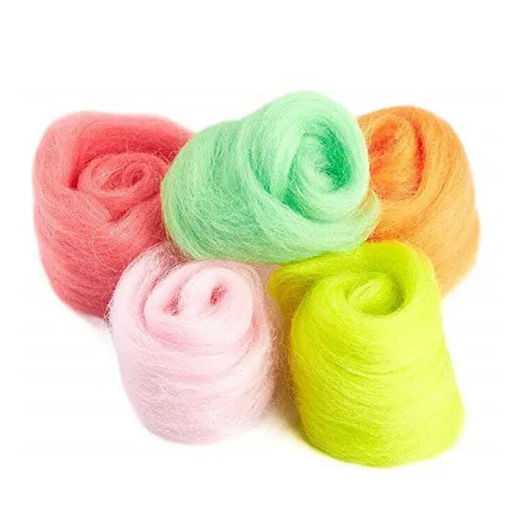 Wool Felt 70S Long Fiber Wool Strip Australian Delicate and Soft Handmade Wool Can Be Transplanted and Wettable Felt
