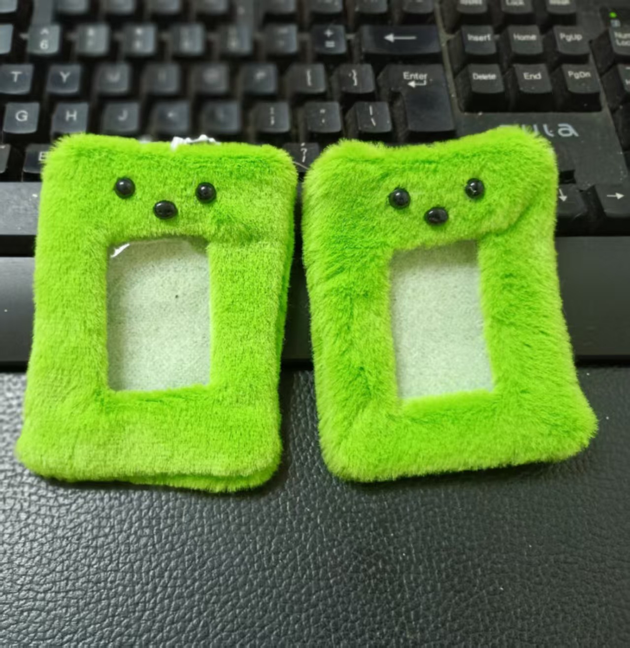 초록 강아지 카드 홀더