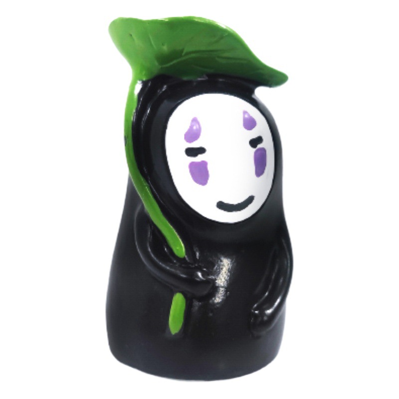 Artículos de comestibles japoneses Hayao Miyazaki lindo hombre sin rostro muebles para el hogar decoración de automóviles sala de estar decoración resina artesanías al por mayor