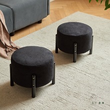 实木小凳子家用矮凳软包换鞋凳客厅沙发垫脚凳简约休闲坐墩小板凳