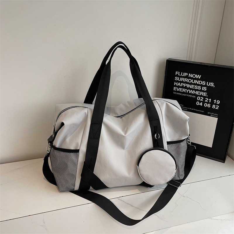 Nuevo bolso de viaje corto para mujeres, bolso de mano ligero de gran capacidad, bolso deportivo, bolso de entrenamiento para hombres, bolsa de viaje